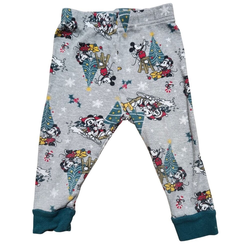 Disney Junior Infant 18M Mickey Mouse Holiday Snug-Fit Cotton Christmas PJ Set - Picture 4 of 4